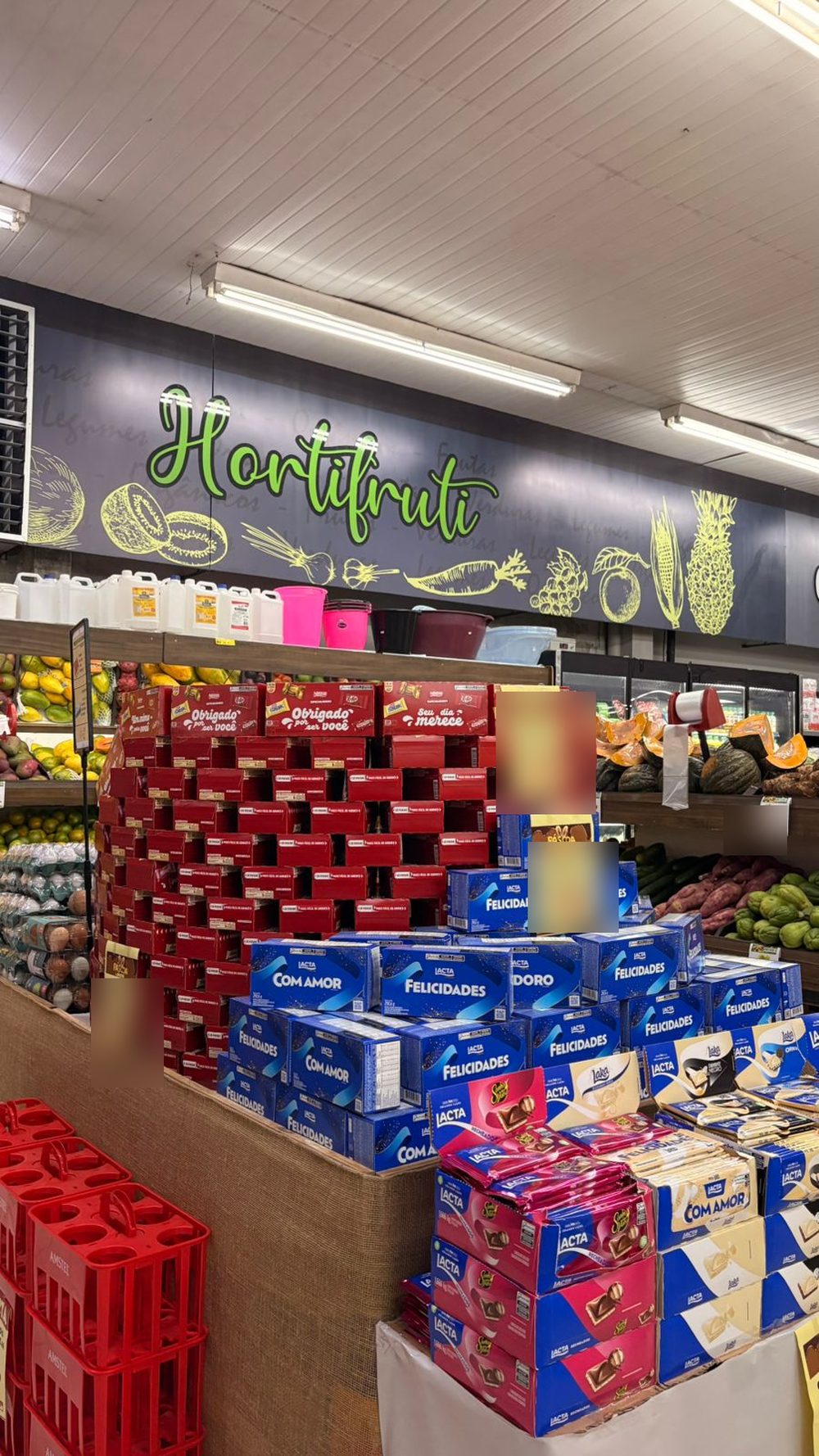 Setor de mercearia e hortifruti